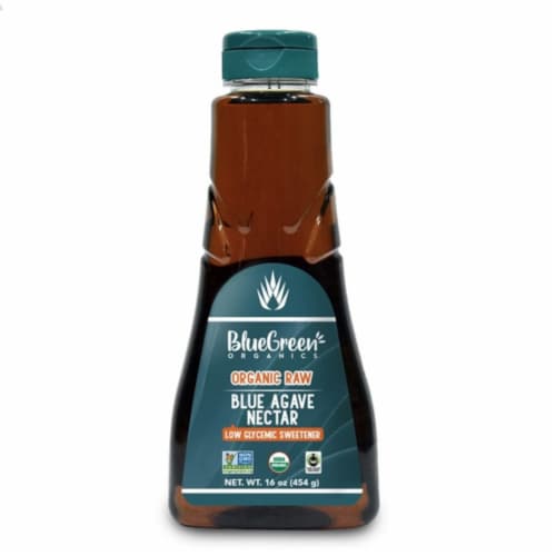 Blue Green Organics Raw Agave Nectar Perspective: front