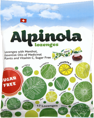 Alpinola Sugar Free Lozenges 20 Count Perspective: front
