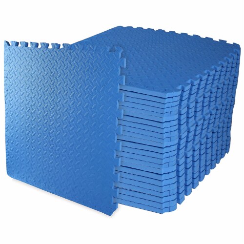 BalanceFrom Fitness 96 Sq Ft Interlocking EVA Foam Exercise Mat Tiles,  Blue, 1 Piece - Fry's Food Stores