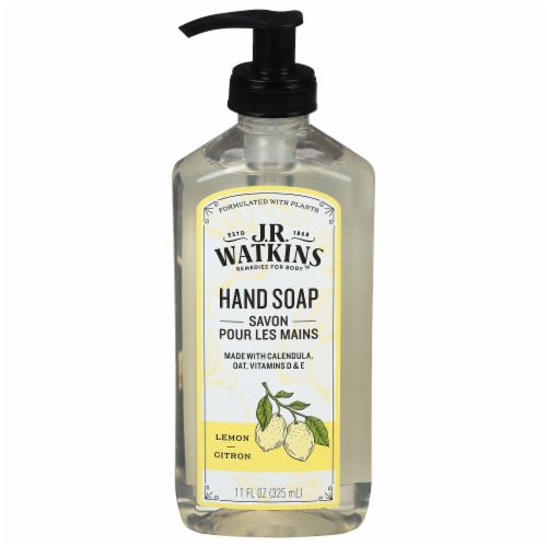 J.R. Watkins Lemon Liquid Hand Soap Perspective: front