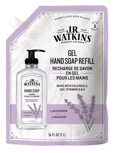 J.R. Watkins™ Lavender Gel Hand Soap Refill Perspective: front