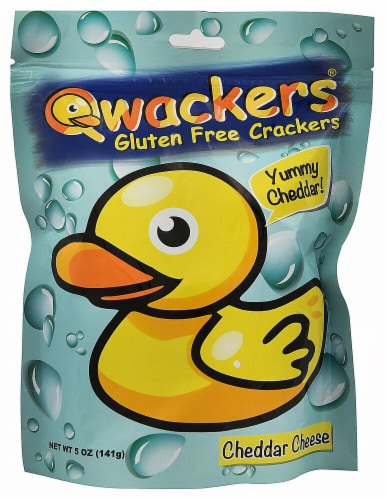 Qwackers  Gluten Free Crackers   Cheddar Cheese Perspective: front