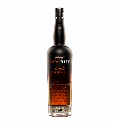 New Riff Distilling Single Barrel Bourbon Whiskey Perspective: front