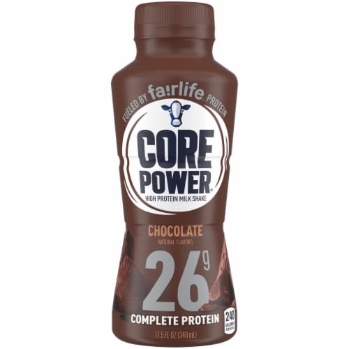 Core Power Chocolate Protein Shake Perspective: front
