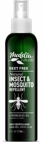 Medella Naturals Lemongrass Oil Natural Insect & Mosquito Repellent Perspective: front