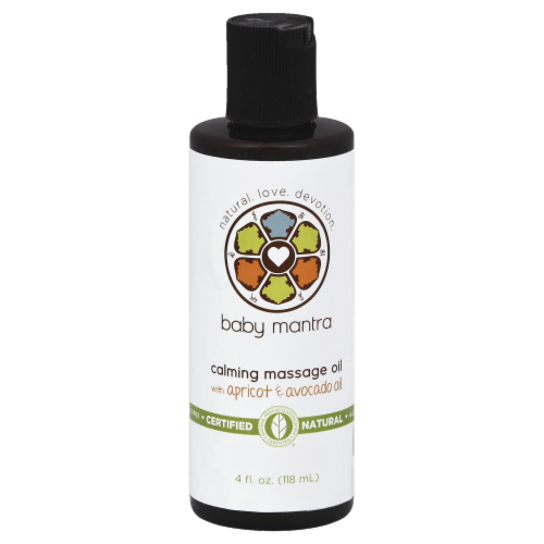 Baby Mantra Calming Massage Oil With Apricot & Avocado Oil Perspective: front