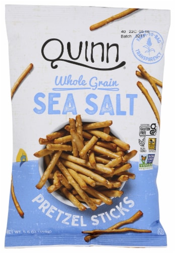 Quinn - Pretzel Sticks - Classic Sea Salt - Case of 8 - 7 oz. Perspective: front
