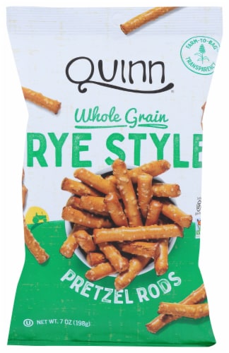 Quinn Whole Grain Rye Style Pretzel Rods Perspective: front