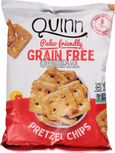 Quinn Grain Free Original Pretzel Chips Perspective: front