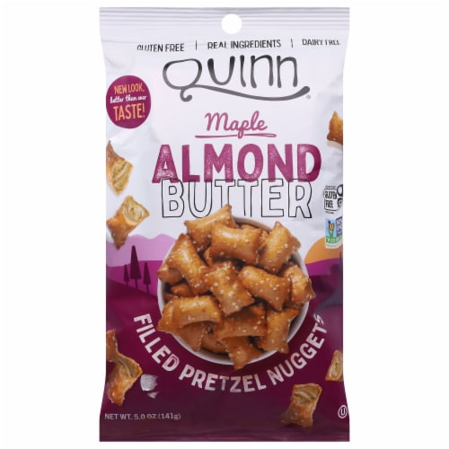 Quinn® Maple Almond Butter Pretzel Nuggets Perspective: front