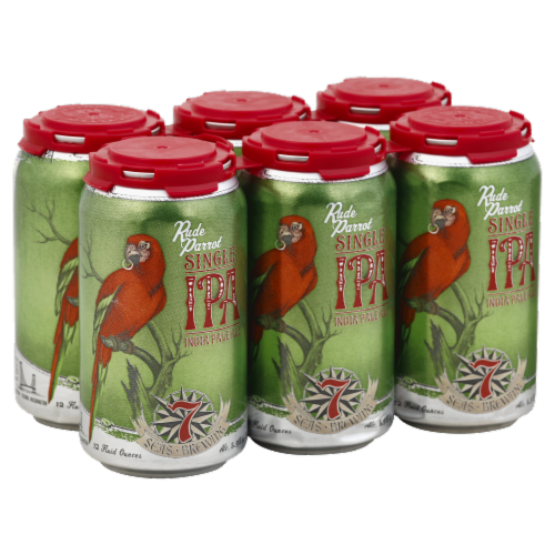 7 Seas Brewing Rude Parrot Single IPA Perspective: front
