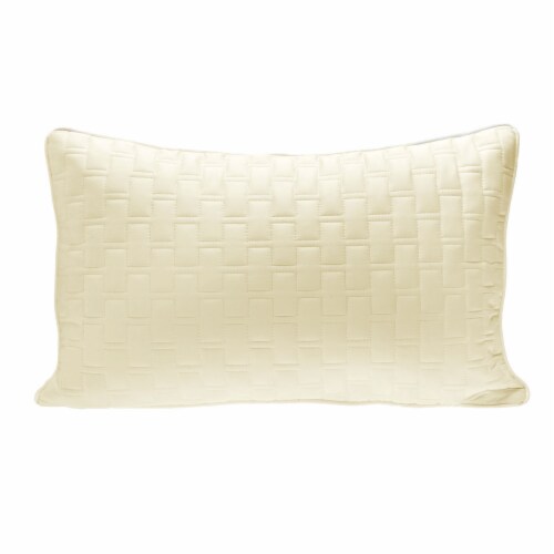 BedVoyage Luxury 100% viscose from Bamboo Quilted Decorative Pillow Perspective: front