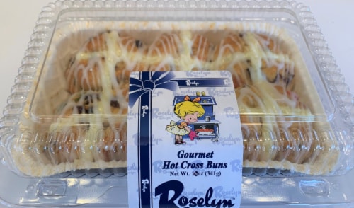 Roselyn Bakery Gourmet Hot Cross Buns Perspective: front