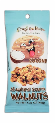 Crazy Go Nuts Coconut All-Natural Gourmet Walnuts Perspective: front