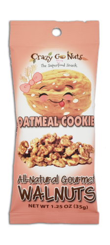 Crazy Go Nuts Oatmeal Cookie All-Natural Gourmet Walnuts Perspective: front