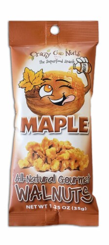 Crazy Go Nuts Maple All-Natural Gourmet Walnuts Perspective: front
