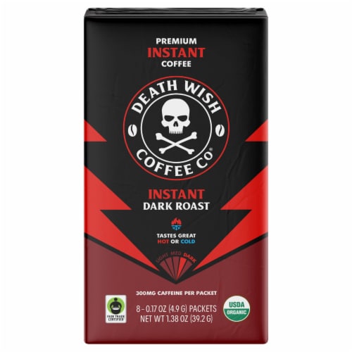 Death Wish Coffee Co.® Organic Instant Coffee, 8 ct - Fred Meyer