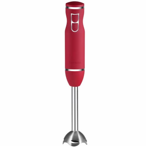 Zulay Kitchen 8 Speed Immersion Blender Handheld, Red