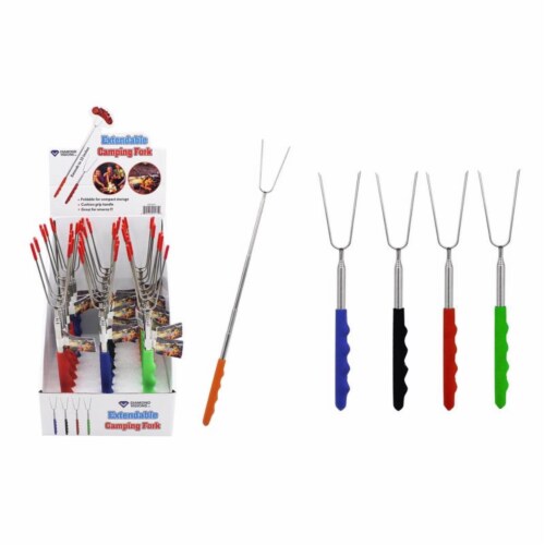 Diamond Visions 6026956 23 in. Extendable Camping Fork, Multi Color - Pack of 24 Perspective: front