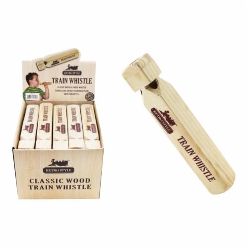 Diamond Visions 6027627 Train Wood Whistle, Natural - Pack of 20 Perspective: front