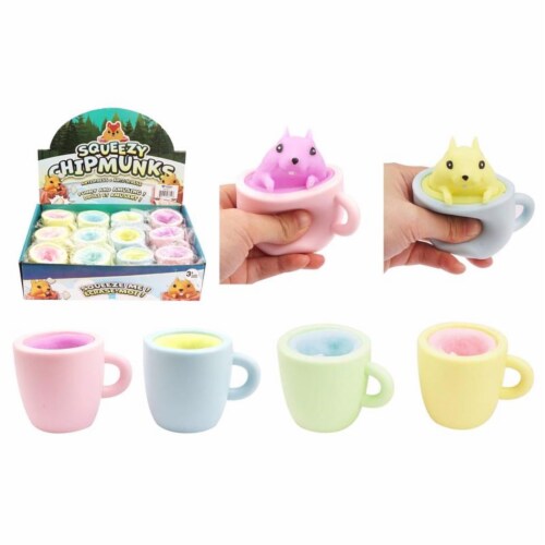Diamond Visions 6038788 Pop-up Silicone Squeeze Toy, Multi Color - Pack of 12 Perspective: front