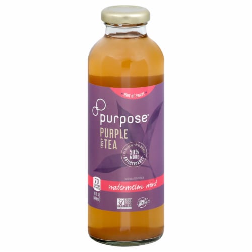 Purpose Tea Watermelon Mint Purple Super Tea Perspective: front