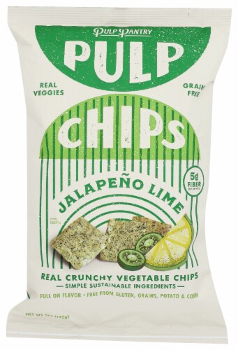 Pulp Pantry Jalapeno Lime Veggie Chips Perspective: front