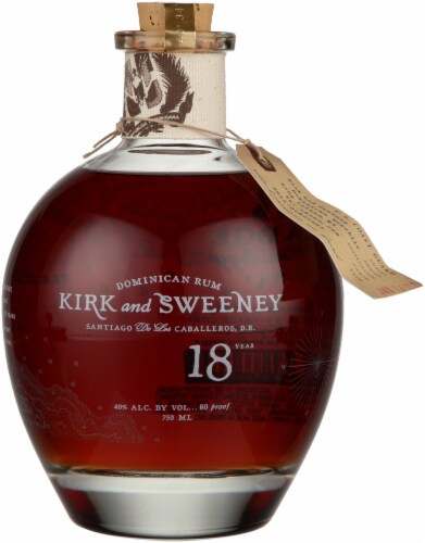 Kirk and Sweeney 18 Year Dominican Rum Perspective: front