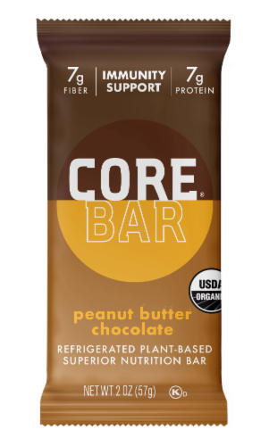 CORE® Peanut Butter Chocolate Protein Vegan Bar Perspective: front