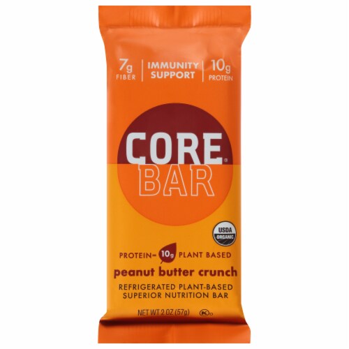 CORE® Bar Organic Plant-Based Peanut Butter Crunch Protein Immunity Bar ...