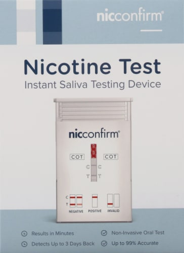 DrugConfirm Nicconfirm Nicotine Test Kit Perspective: front