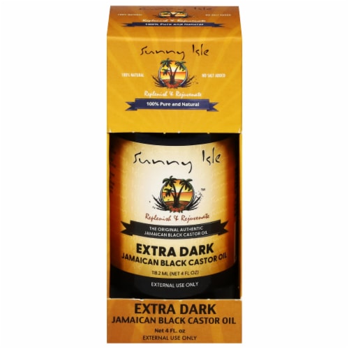 Sunny Isle Extra Dark Jamaican Black Castor Oil Perspective: front
