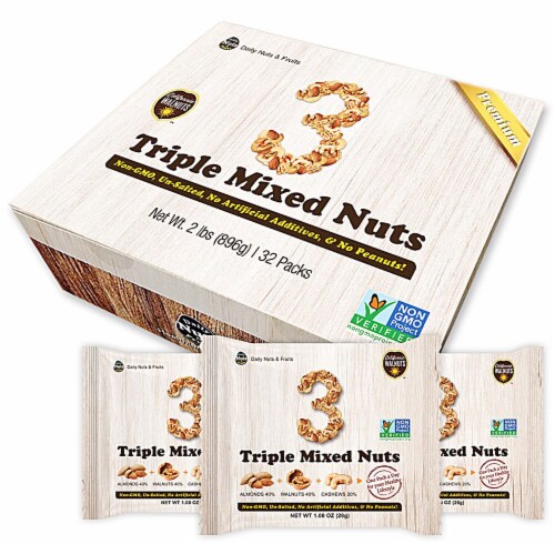 Daily Nuts & Fruits Premium Triple Mixed Nuts Multipack Perspective: front