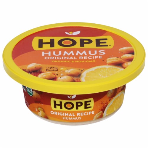 Hope Foods Organic Original Hummus 8 oz Perspective: front