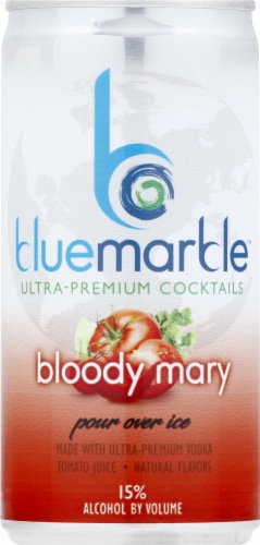Blue Marble Bloody Mary Ultra-Premium Cocktails Perspective: front