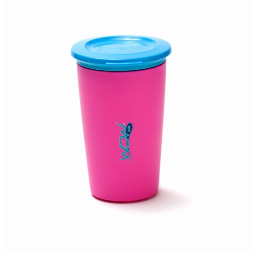 Wow Cup for Kids Original 360 Sippy Cup, Pink with Blue Lid, 9 oz, 1 -  Fry's Food Stores