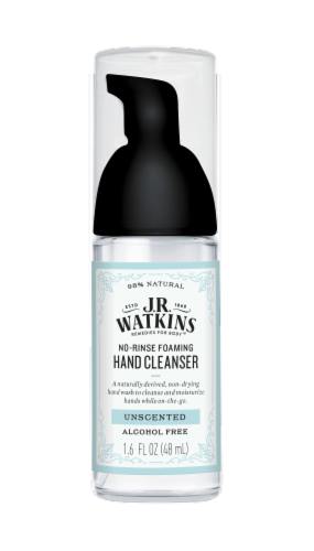 J.R. Watkins Unscented No-Rinse Foaming Hand Cleanser Perspective: front