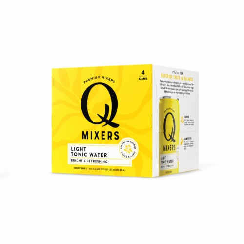 Q Mixers Light Tonic Water, Premium Cocktail Mixer Made with Real Ingredients