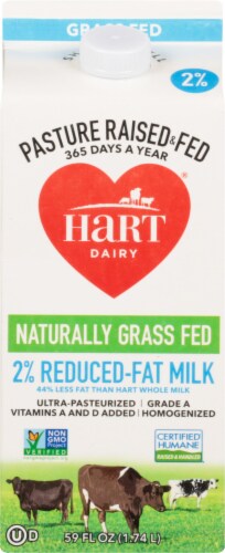 Hart Dairy Grass Fed 2% Reduced-Fat Milk