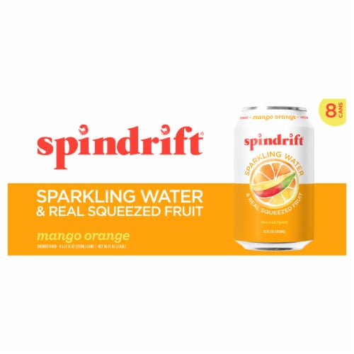 Spindrift® Mango Orange Flavored Sparkling Water Cans