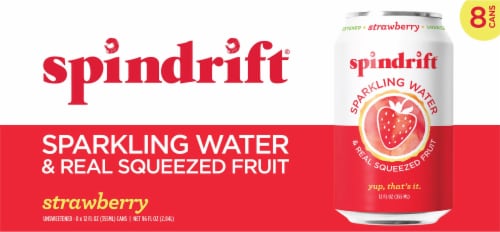 Spindrift® Strawberry Sparkling Water Perspective: front