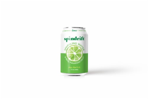 Spindrift® Lime Sparkling Water Can Perspective: front