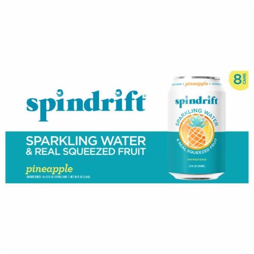 Spindrift® Pineapple Flavored Sparkling Water Cans