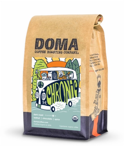 Doma Coffee Roasting Company® The Chronic Dark Roast Organic Coffee Perspective: front