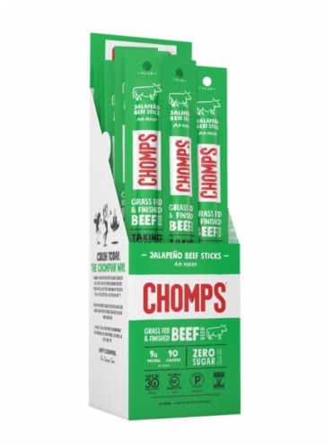 Chomps® Jalapeño Medium Beef Stick Snacks Perspective: front