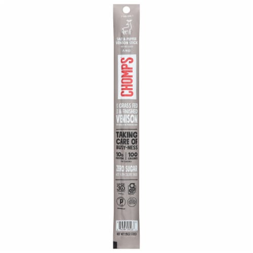 Chomps® Pepper Venison Sticks Perspective: front