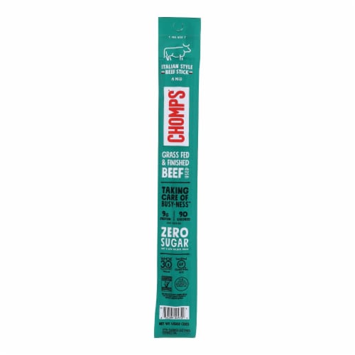 Chomps - Beef Sticks Italian Style - Case of 24 - 1.15 oz. Perspective: front