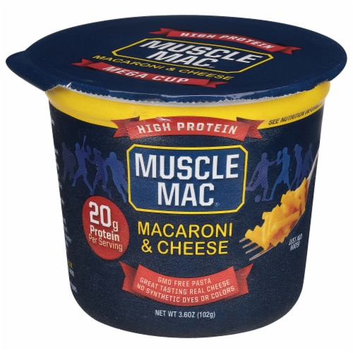 Muscle Mac® High Protein Macaroni & Cheese Single Serve Cup Perspective: front