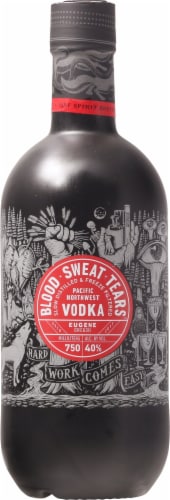 Pacific Northwest Blood Sweat Tears Vodka Perspective: front