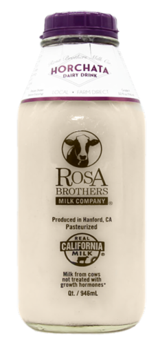 Rosa Brothers Milk Company® Glass Bottled Horchata Perspective: front